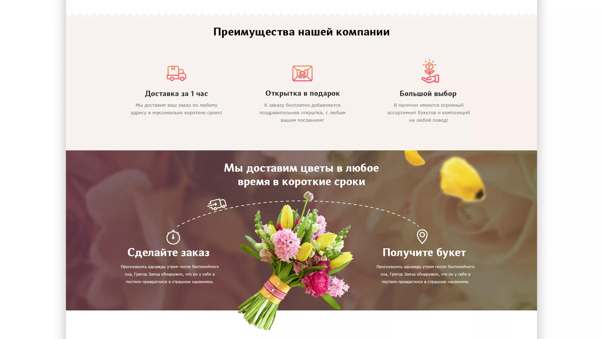 Создание интернет-магазина «Букет-онлайн» по цветам в Советской Гавани