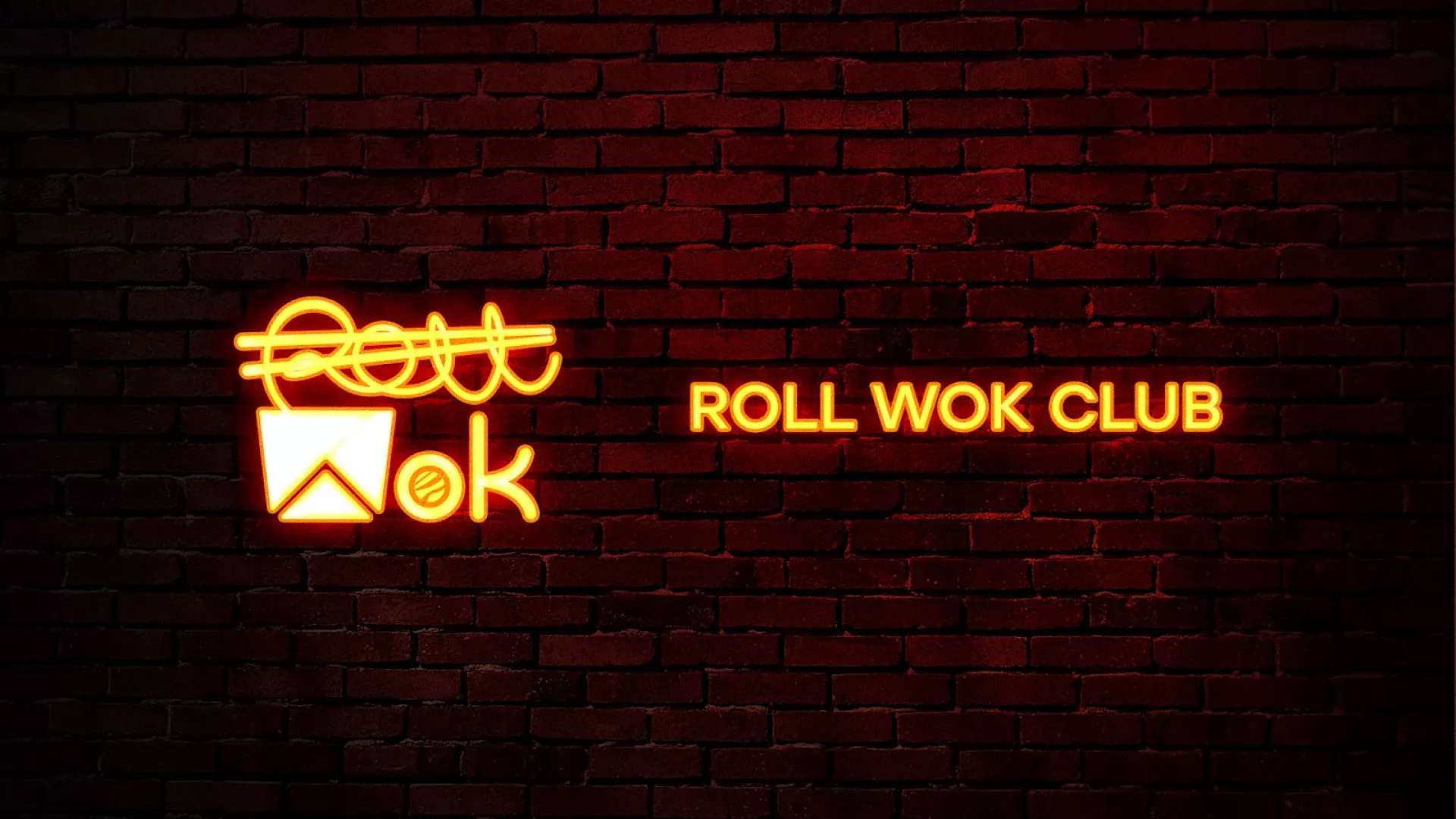 Разработка интерьерной вывески суши-бара «Roll Wok Club» в Советской Гавани