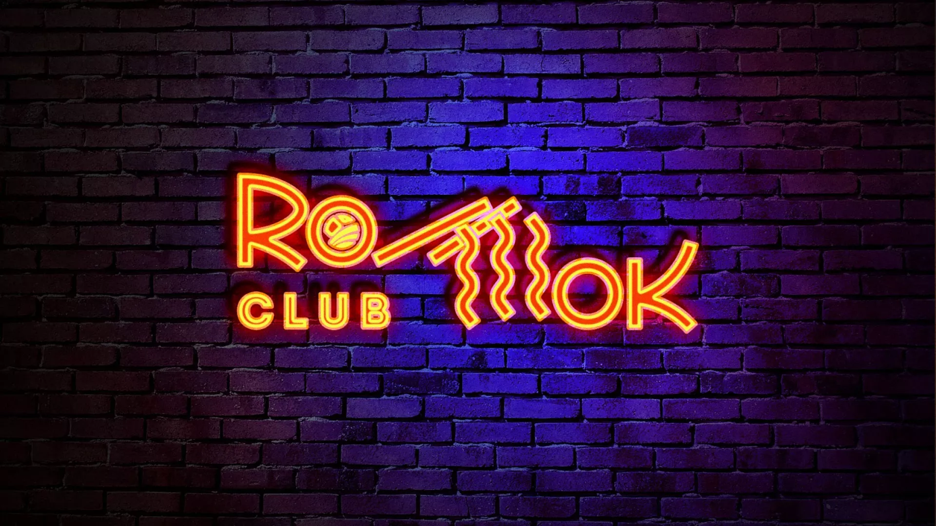 Разработка светящейся интерьерной вывески суши-бара «Roll Wok Club» в Советской Гавани